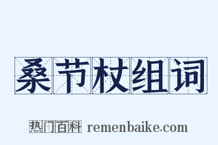 桑节杖组词是什么意思的图片